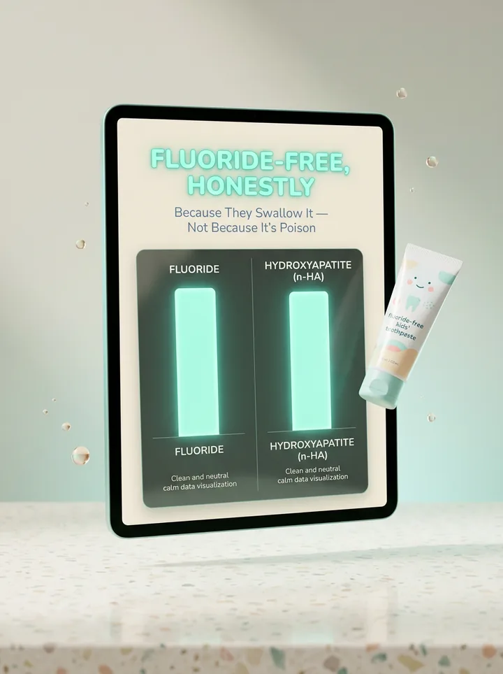 Fluoride-Free, Honestly: Because They Swallow It — Not Because It's "Poison"