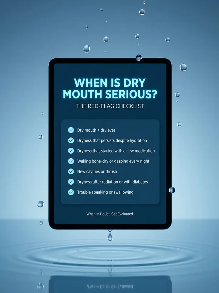 When Is Dry Mouth Serious? — The Red-Flag Checklist