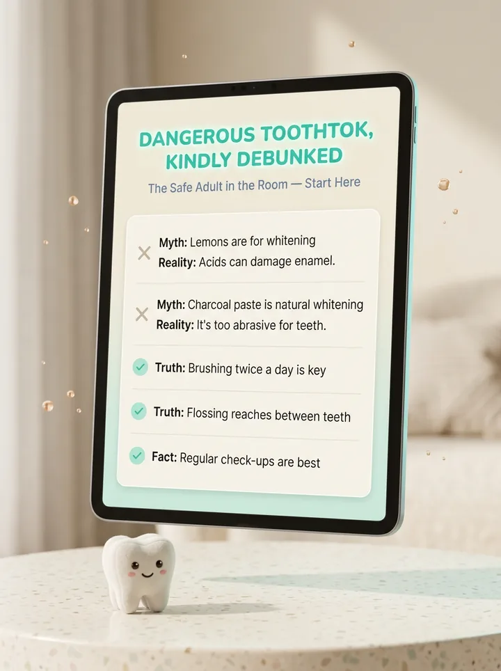 Dangerous ToothTok, Kindly Debunked: The Safe Adult in the Room